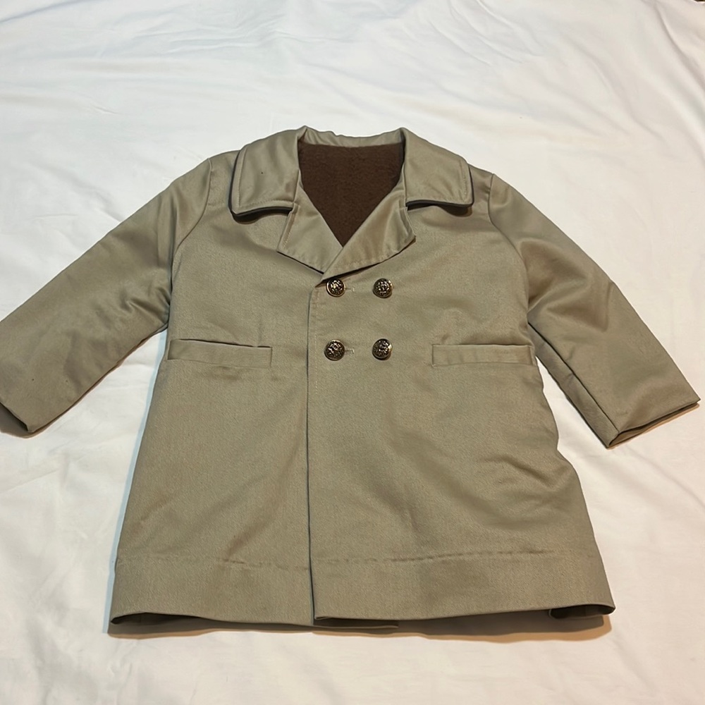 Toddler boy’s vintage Millicent’s trench coat